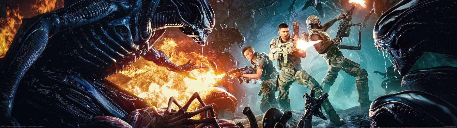 Aliens: Fireteam superwide achtergrond 01