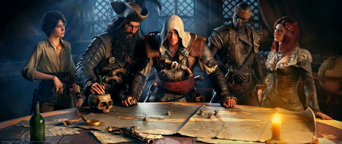 Assassin's Creed: Black Flag Resynced ultrawide achtergrond 05