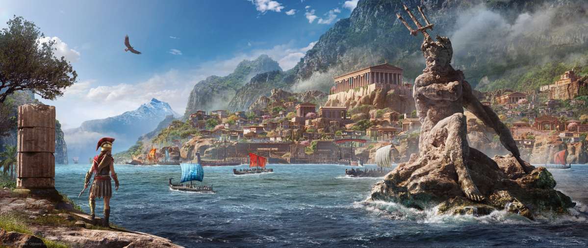 Assassin's Creed: Odyssey ultrawide achtergrond 02