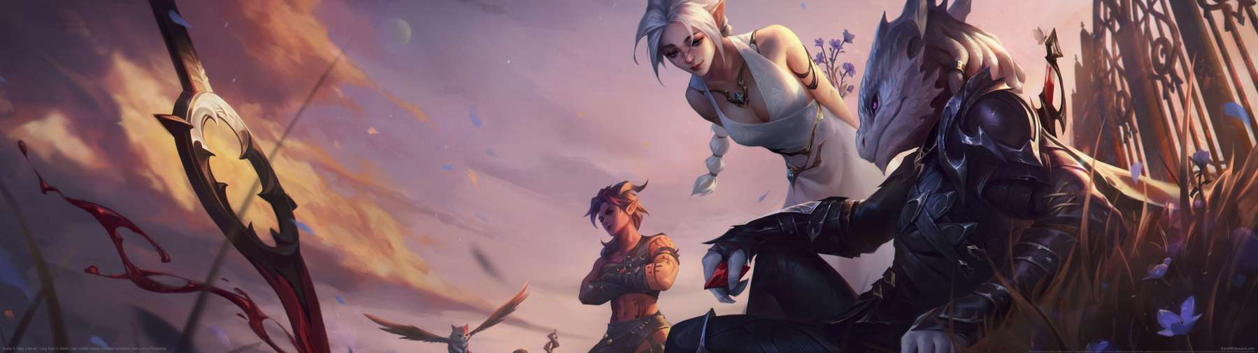 Baldur's Gate 3 fan art superwide achtergrond 01