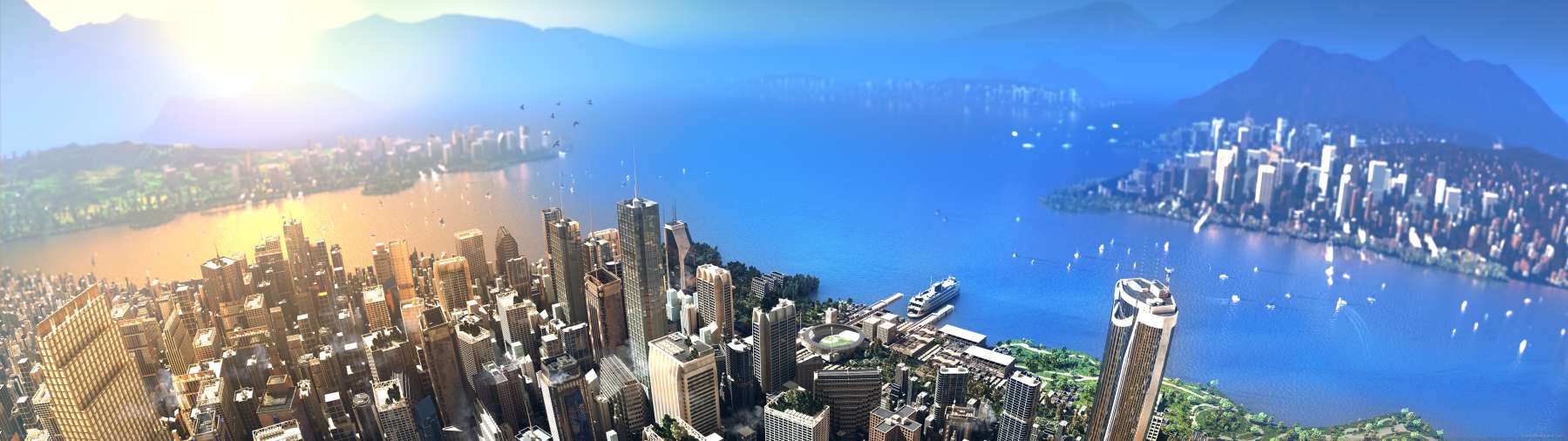 Cities Skylines 2 superwide achtergrond 01