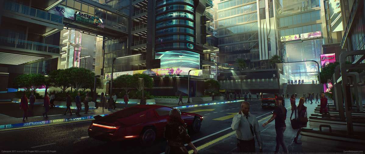 Cyberpunk 2077 ultrawide achtergrond 56