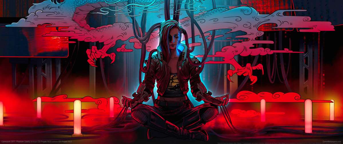 Cyberpunk 2077: Phantom Liberty ultrawide achtergrond 02