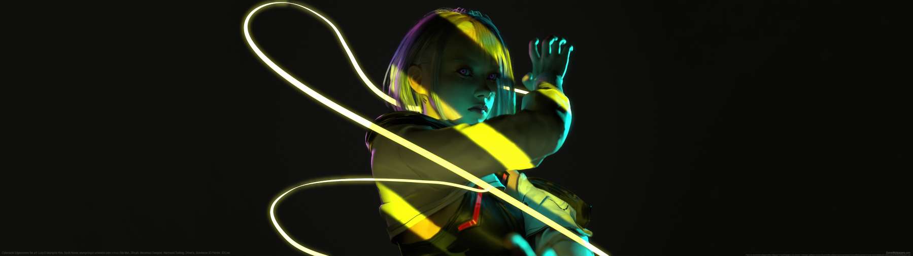 Cyberpunk: Edgerunners fan art superwide achtergrond 03