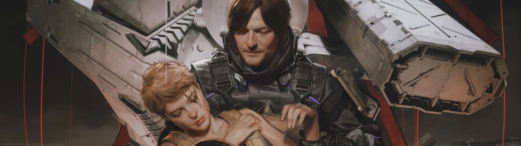 Death Stranding 2: On the Beach superwide achtergrond 01