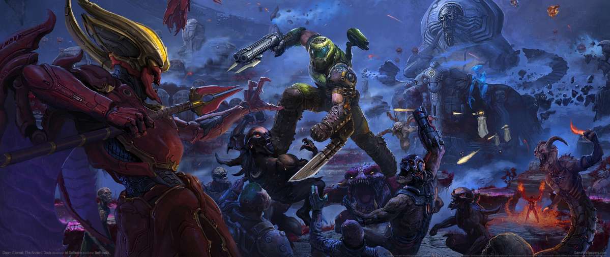 Doom Eternal: The Ancient Gods ultrawide achtergrond 01