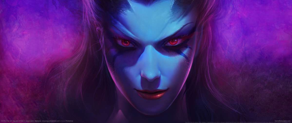 Dota 2 fan art ultrawide achtergrond 01