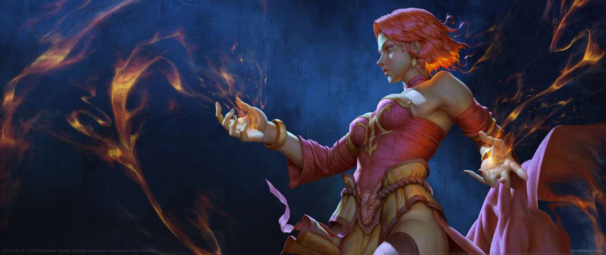 Dota 2 fan art ultrawide achtergrond 02