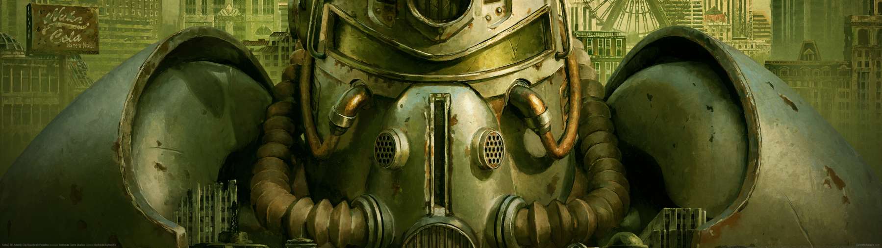 Fallout 76: Atlantic City Boardwalk Paradise superwide achtergrond 01