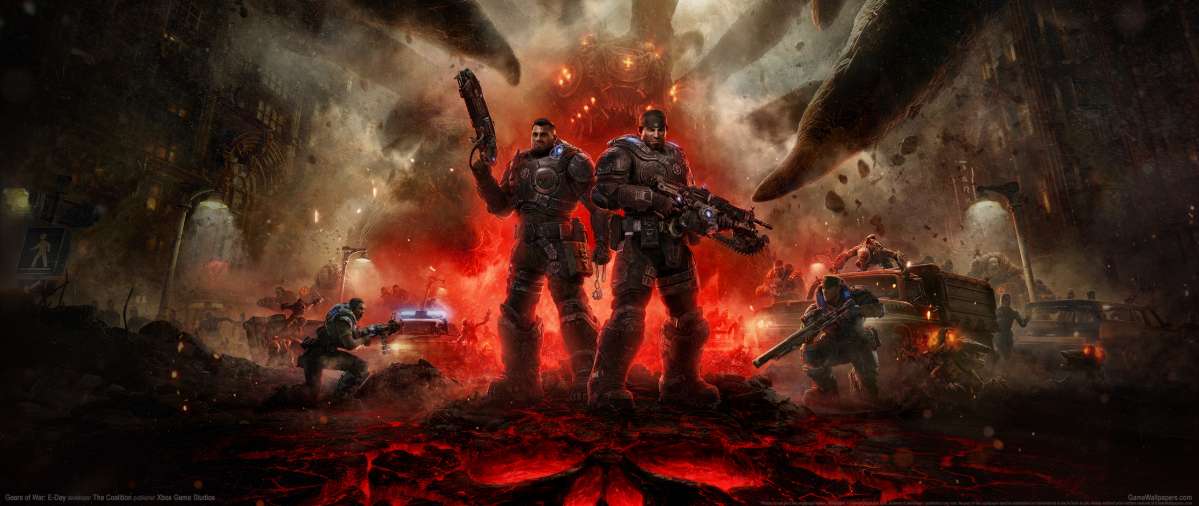 Gears of War: E-Day ultrawide achtergrond 01