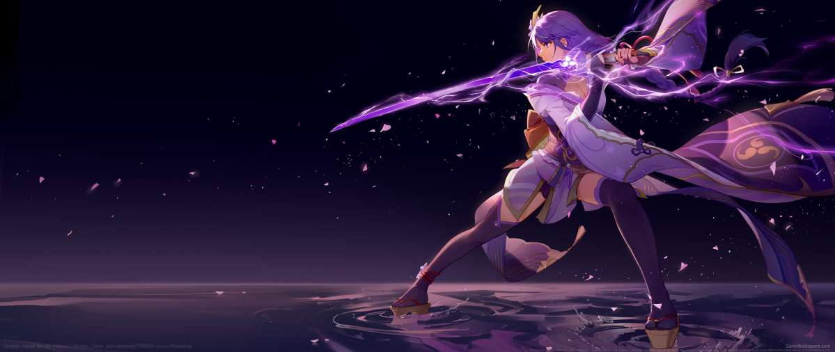 Genshin Impact fan art ultrawide achtergrond 05