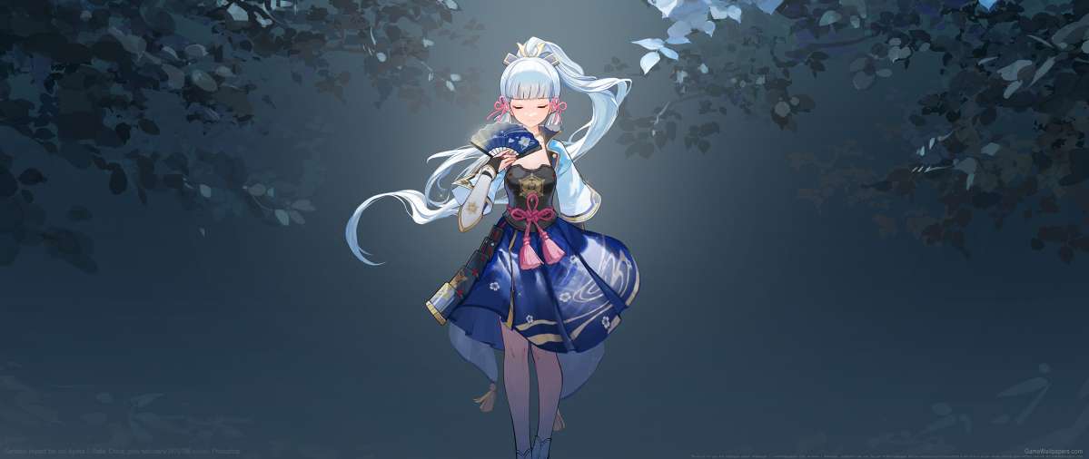 Genshin Impact fan art ultrawide achtergrond 06