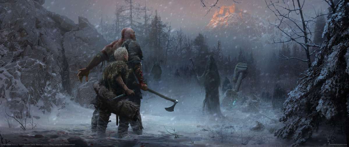 God of War 2017 ultrawide achtergrond 02
