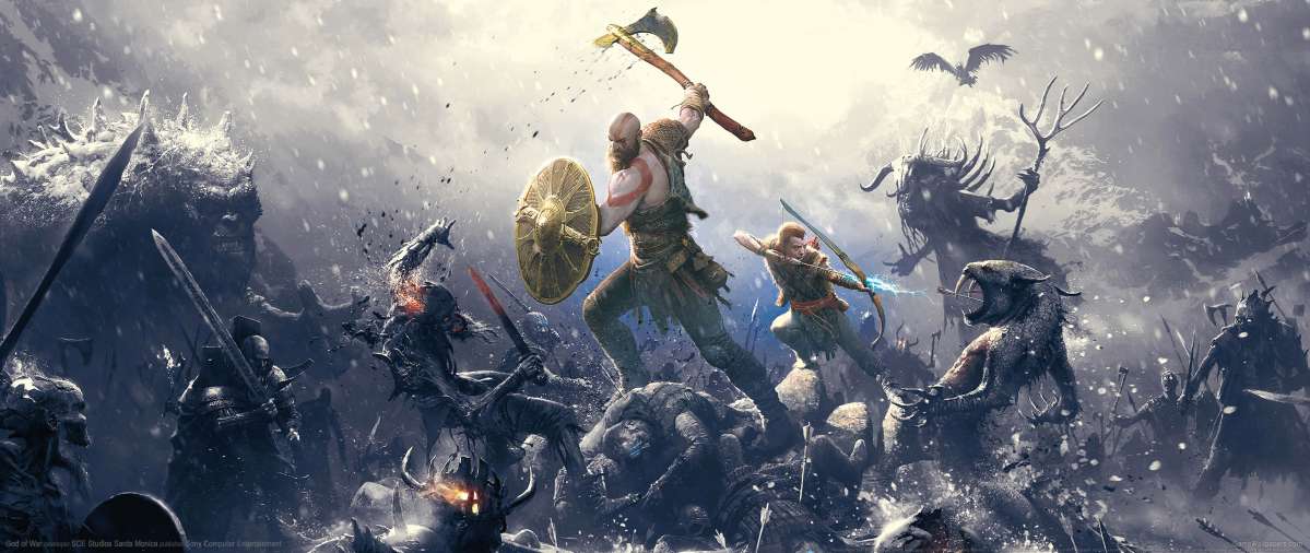 God of War 2017 ultrawide achtergrond 08