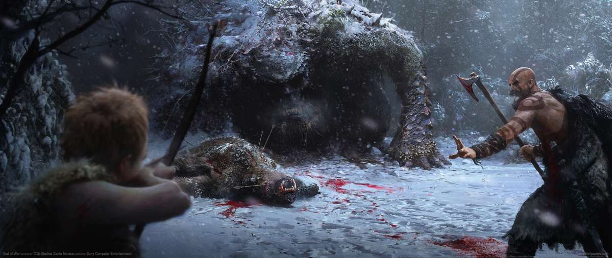 God of War 2017 ultrawide achtergrond 12