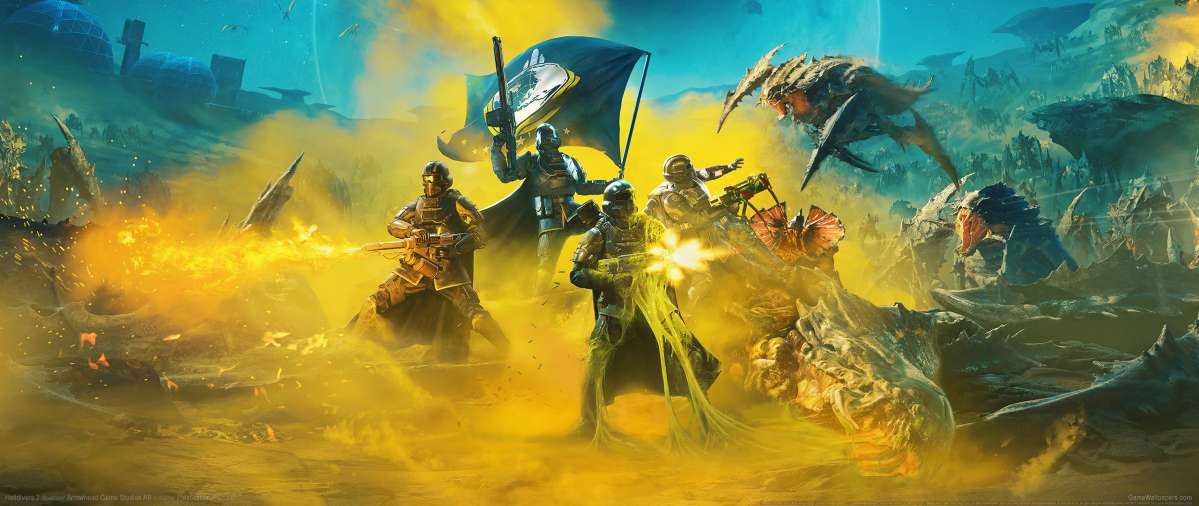Helldivers 2 ultrawide achtergrond 01