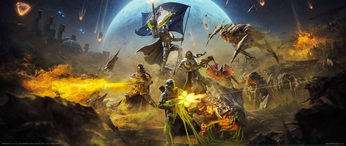 Helldivers 2 ultrawide achtergrond 02