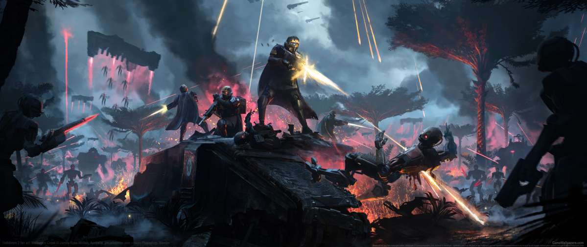 Helldivers 2 fan art achtergrond