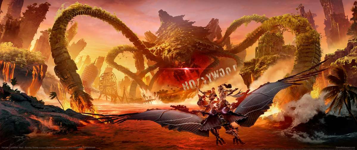 Horizon: Forbidden West - Burning Shores ultrawide achtergrond 01