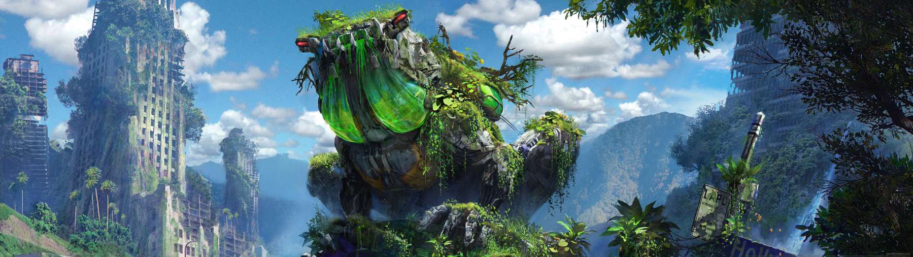 Horizon: Forbidden West - Burning Shores superwide achtergrond 02