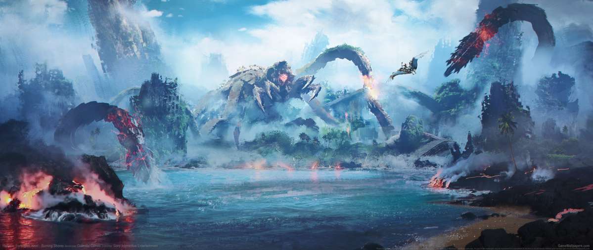 Horizon: Forbidden West - Burning Shores ultrawide achtergrond 04