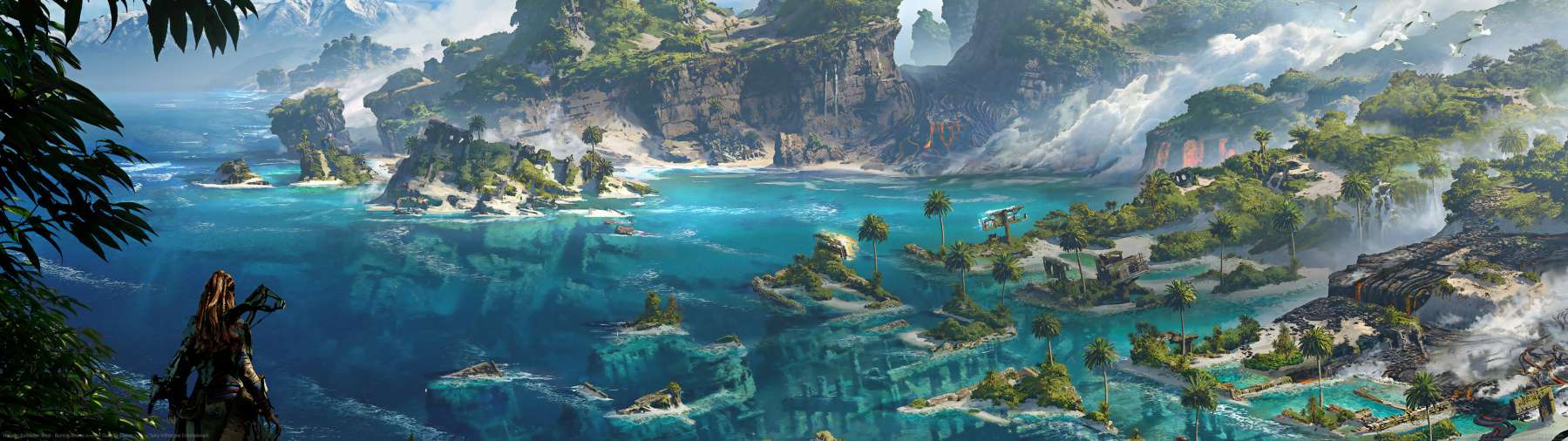 Horizon: Forbidden West - Burning Shores superwide achtergrond 05