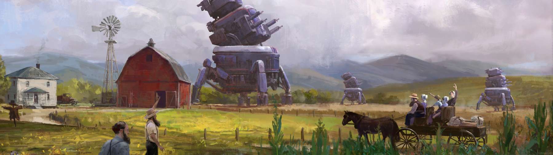 Iron Harvest: Operation Eagle superwide achtergrond 01