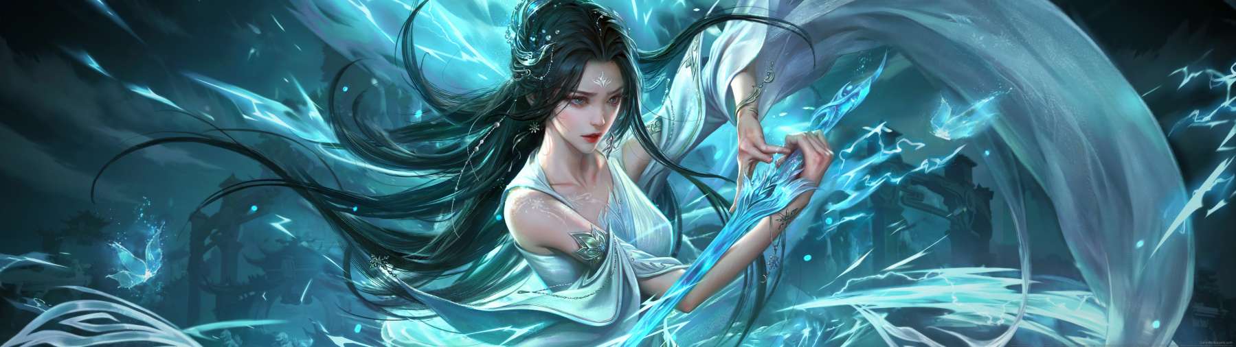 Jade Dynasty fan art superwide achtergrond 01