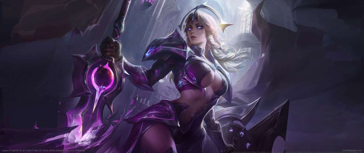 League of Legends fan art ultrawide achtergrond 34