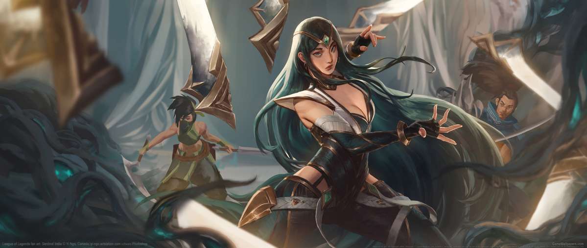 League of Legends fan art ultrawide achtergrond 35