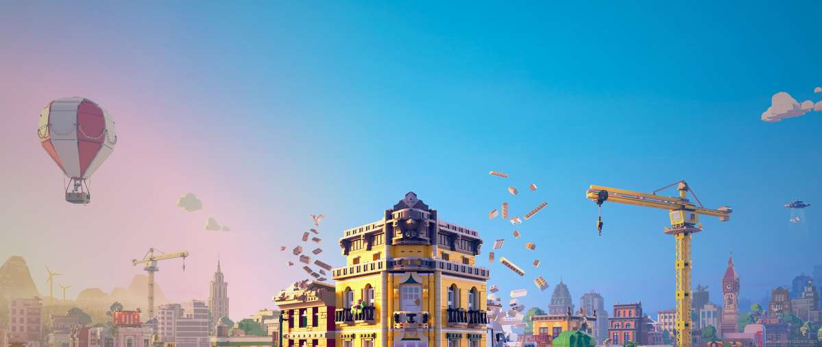 Lego Skylines ultrawide achtergrond 01