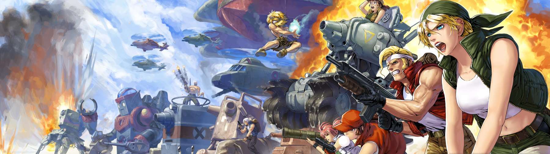 Metal Slug Attack Reloaded superwide achtergrond 01