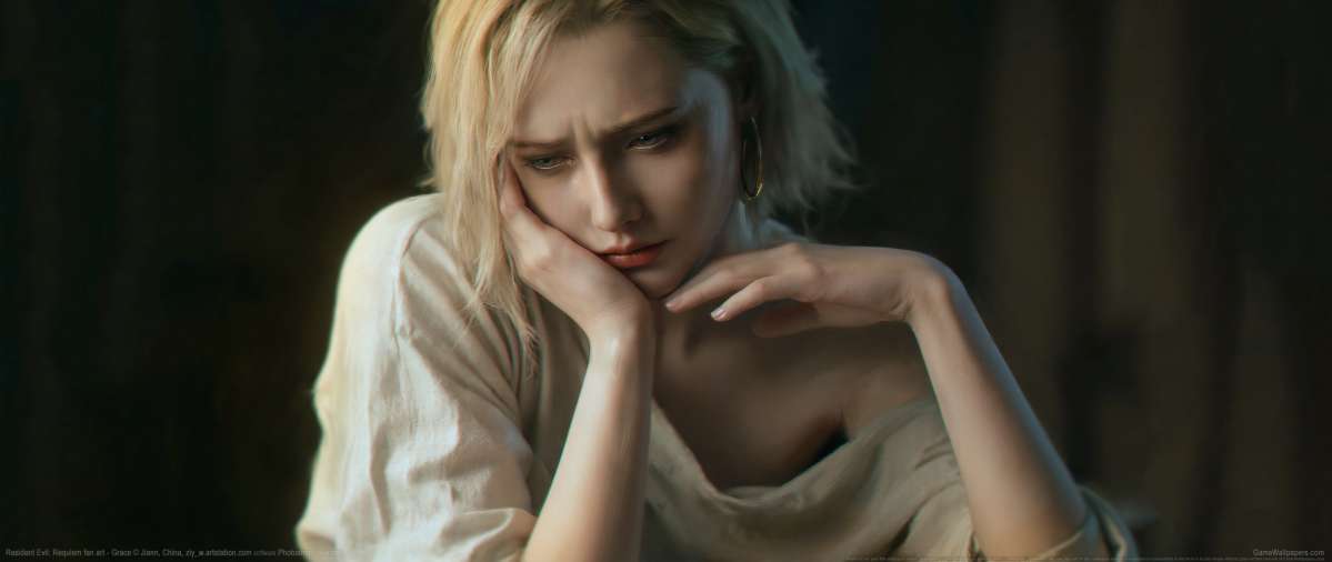 Resident Evil Requiem fan art ultrawide achtergrond 01