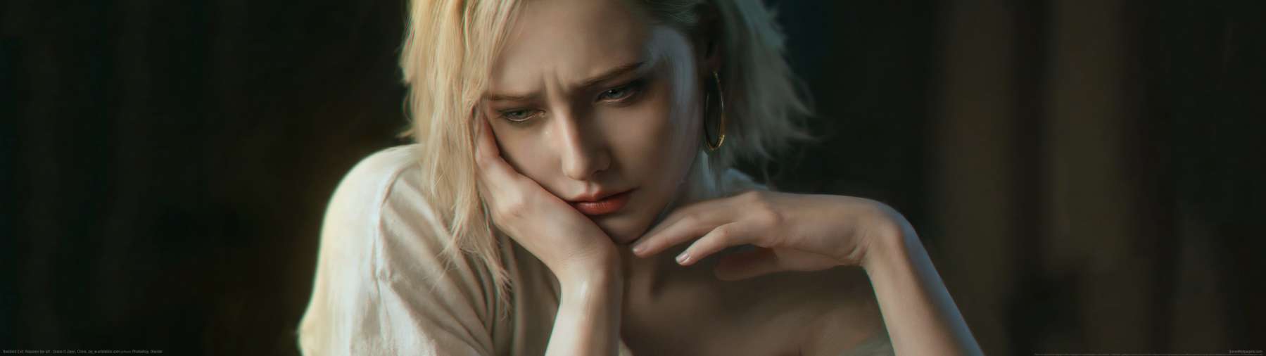 Resident Evil Requiem fan art superwide achtergrond 01