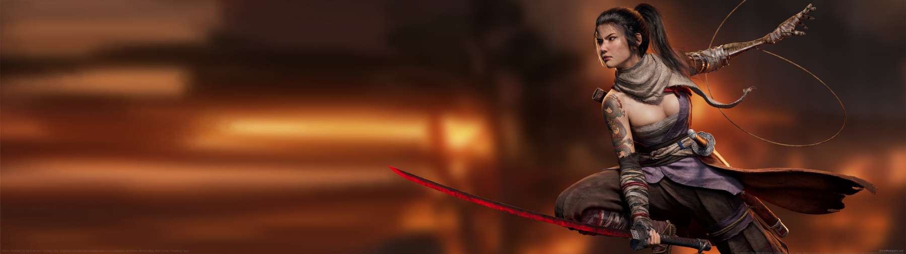 Sekiro: Shadows Die Twice fan art superwide achtergrond 01
