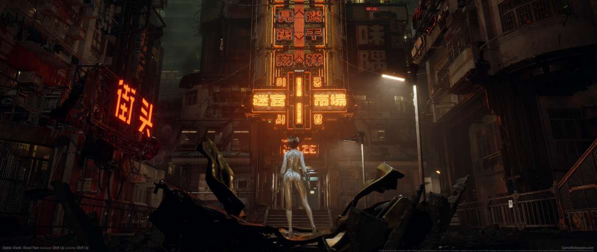 Stellar Blade: Blood Rain ultrawide achtergrond 04