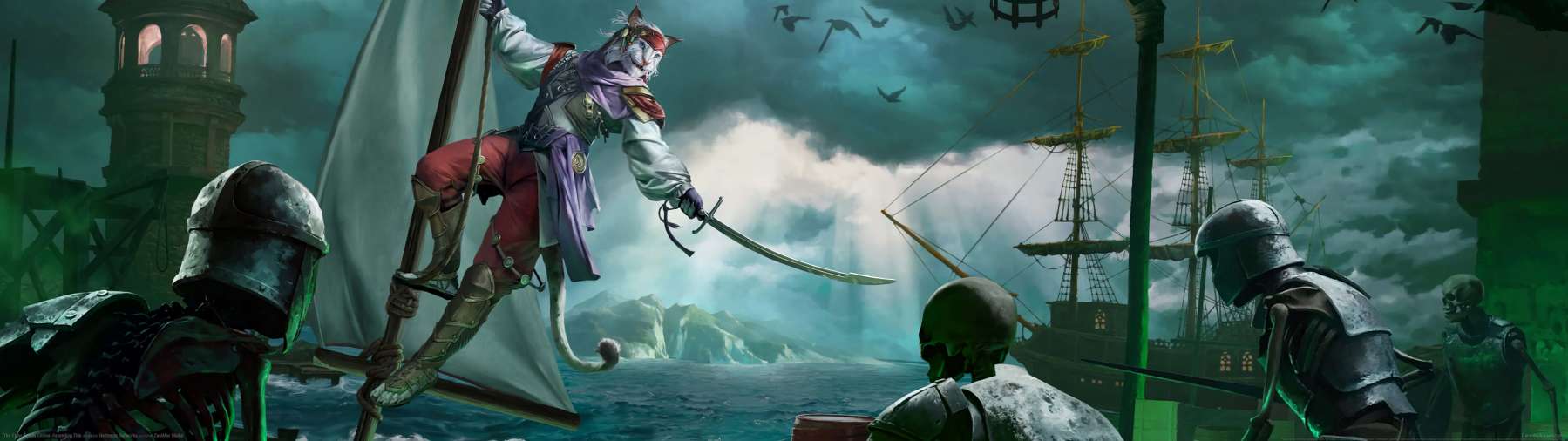 The Elder Scrolls Online: Ascending Tide superwide achtergrond 01