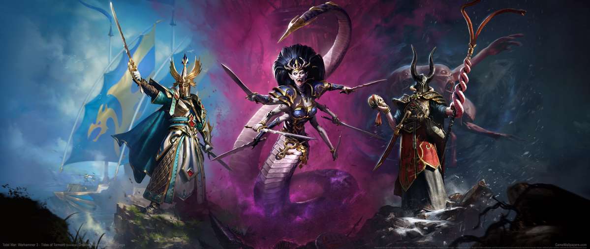 Total War: Warhammer 3 - Tides of Torment ultrawide achtergrond 01