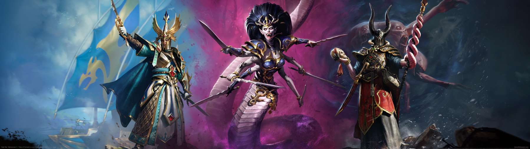 Total War: Warhammer 3 - Tides of Torment superwide achtergrond 01