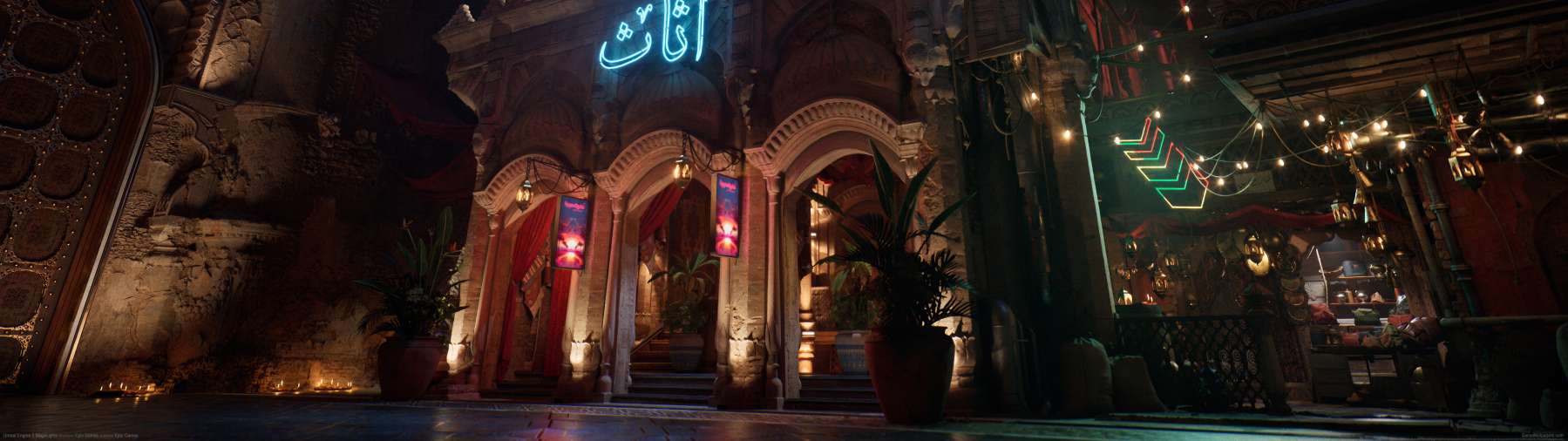Unreal Engine 5 MegaLights achtergrond