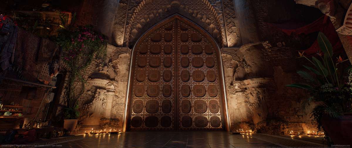 Unreal Engine 5 MegaLights achtergrond
