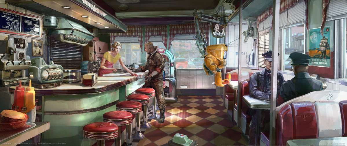 Wolfenstein 2: The New Colossus ultrawide achtergrond 02