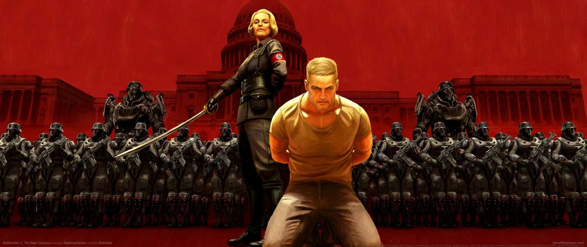 Wolfenstein 2: The New Colossus ultrawide achtergrond 06