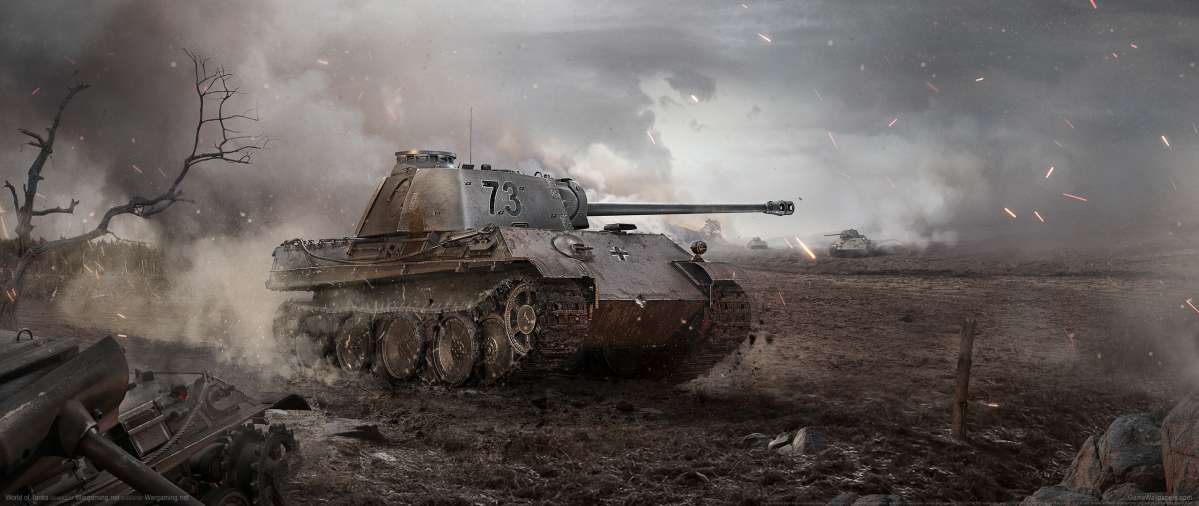 World of Tanks ultrawide achtergrond 25