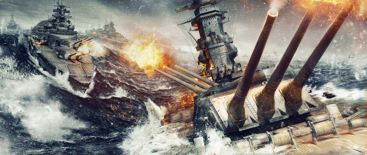 World of Warships ultrawide achtergrond 02