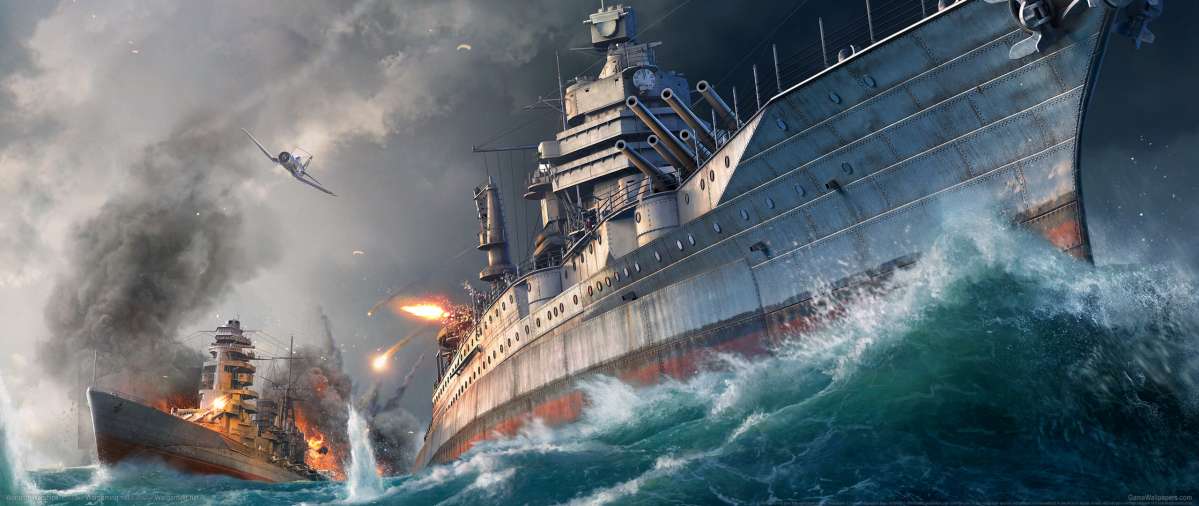 World of Warships ultrawide achtergrond 05