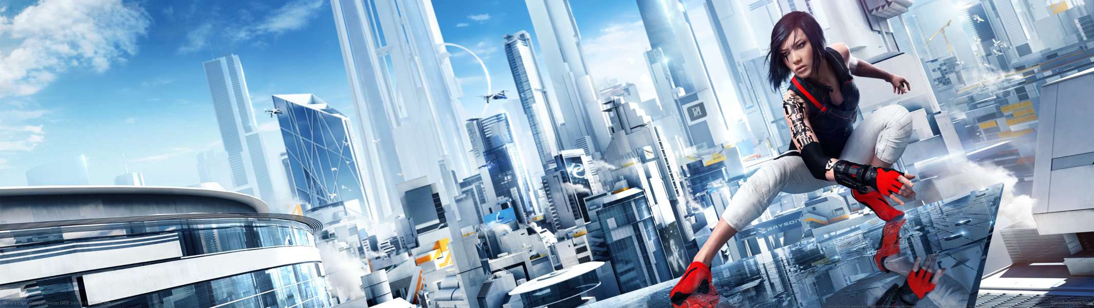 Mirror's Edge: Catalyst dual screen achtergrond