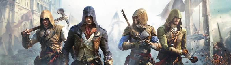 Assassin's Creed: Unity dual screen achtergrond