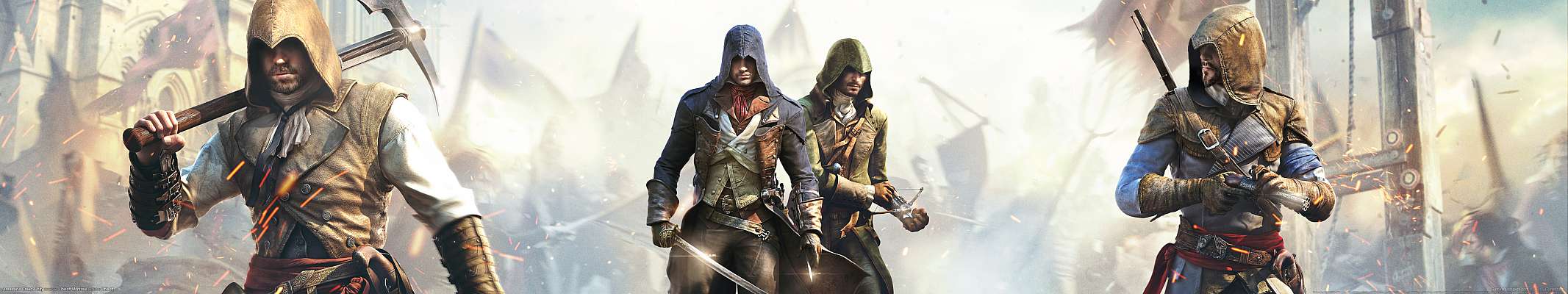 Assassin's Creed: Unity triple screen achtergrond