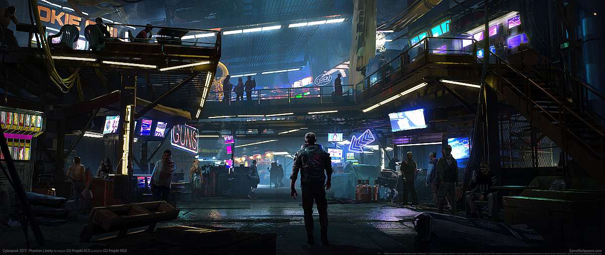 Cyberpunk 2077: Phantom Liberty ultrawide achtergrond 04